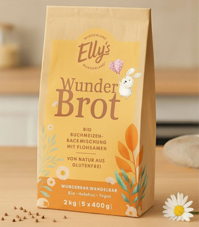 Elly`s - WunderBrot frei von Gluten, Weizen oder Hefe • 2 kg Elly's WUNDERLAND