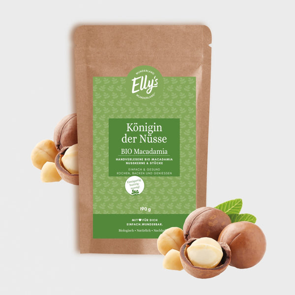Bio Macadamia Nüsse Fair Trade handverlesen Elly's WUNDERLAND